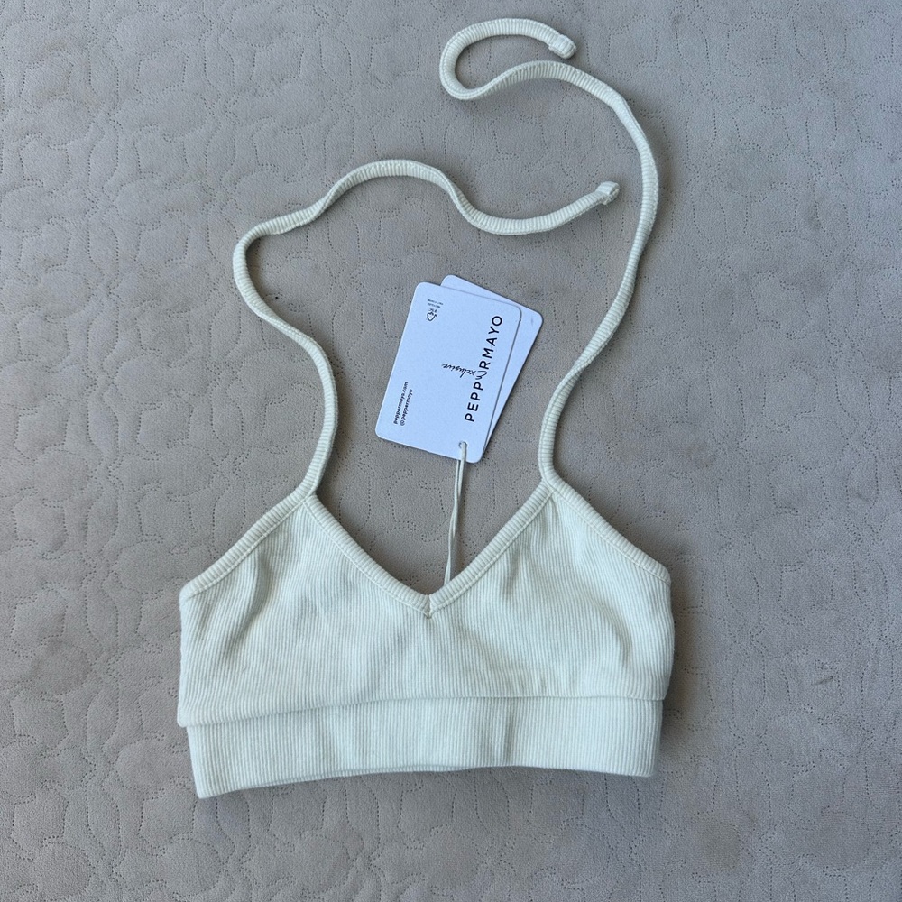Peppermayo Cream Bralette
